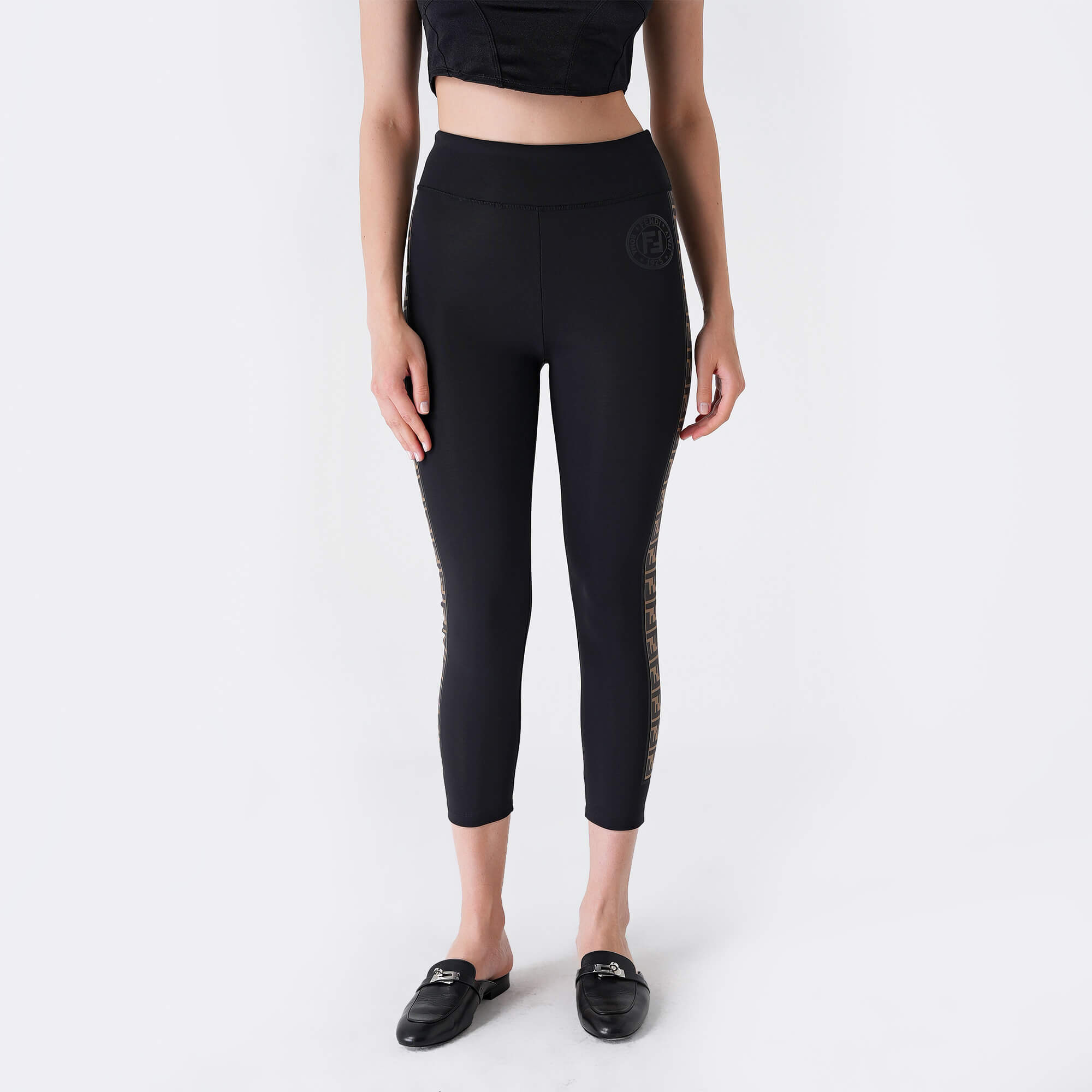 Fendi - Black FF Logo Leggings